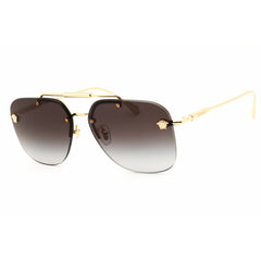 Versace Unisex Sunglasses - Gold Frame | Metal Aviator Rimless Frame | 0VE2296 100284