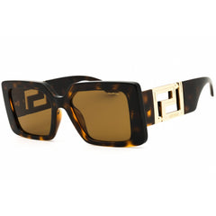 Versace Women's Sunglasses - Havana Square Shape Full Rim Frame | 0VE4505U 108-83