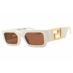 Versace Women's Sunglasses - Talc White Rectangular Full Rim Frame | 0VE4505U 554473