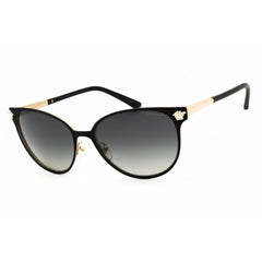 Versace Women's Sunglasses - Black Metal Cat Eye Shape Full Rim Frame | 0VE2168 1377T3