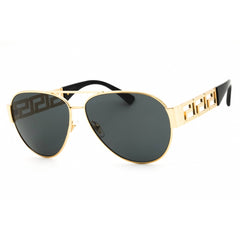 Versace Unisex Sunglasses - Gold Metal Aviator Shape Full Rim Frame | 0VE2289 100287