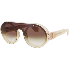 Bugatti Unisex Sunglasses - Bone Acetate Shield Shape Full Rim Frame | 47 BNE