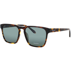 Quay Men's Sunglasses - Yellow Tortoise Acetate Square Frame | UNPLUGGED TRTYLW/GRNPOL