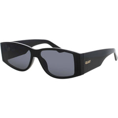 Quay Women's Sunglasses - Black Acetate Rectangular Full Rim | NOT MY FAULT BLK/SMK