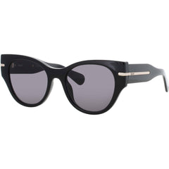 Quay Women's Sunglasses - Black Acetate Cat Eye Full Rim Frame | CHIT CHAT BLK/SMK