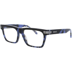 Versace Men's Eyeglasses - Havana Blue Acetate Square Full Rim Frame | 0VE3354 5460