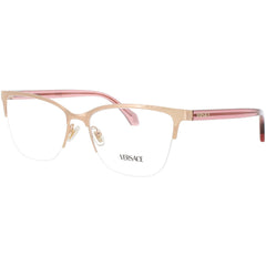 Versace Women's Eyeglasses - Rose Gold Metal/Acetate Cat Eye Frame | 0VE1304 1412