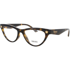 Versace Women's Eyeglasses - Havana Acetate Cat Eye Full Rim Frame | 0VE3364U 108