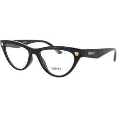 Versace Women's Eyeglasses - Black Acetate Cat Eye Shape Full Rim Frame | 0VE3364U GB1