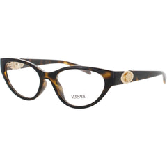 Versace Women's Eyeglasses - Havana Acetate Cat Eye Full Rim Frame | 0VE3372U 108