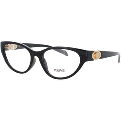 Versace Women's Eyeglasses - Black Acetate Cat Eye Full Rim Frame, 54mm | 0VE3372U GB1