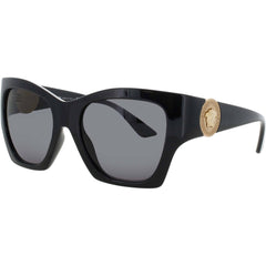 Versace Women's Sunglasses - Black Acetate Cat Eye Shape Full Rim Frame | 0VE4452 GB1