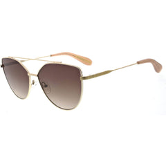 BCBG Max Azria Women's Sunglasses - Light Gold/Neutral Pilot Frame | BA4021-770