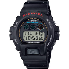 Casio Men's Watch - G-Shock Alarm Grey and Black Digi Dial Resin Strap | DW6900U-1