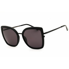 DIFF Eyewear Women's Sunglasses - Black Metal Cat Eye Full Rim Frame | SDFCLRS 0BLA