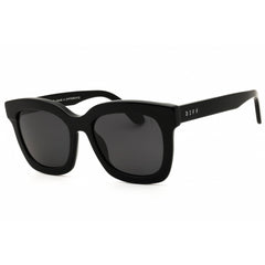 DIFF Eyewear Women's Sunglasses - Black Acetate Rectangular Full Rim | SDFCRSN BLAP