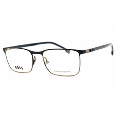 Hugo Boss Men's Eyeglasses - Matte Blue/Ruthenium Metal Full Rim Frame | 1637 0KU0 00