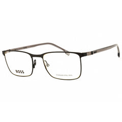 Hugo Boss Men's Eyeglasses - Matte Ruthenium/Black Metal Full Rim Frame | 1637 0SVK 00