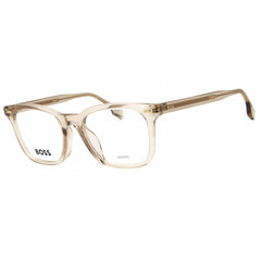Hugo Boss Men's Eyeglasses - Beige Plastic Rectangular Full Rim Frame | 1403/F 010A 00