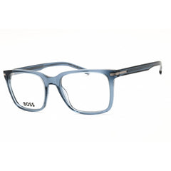 Hugo Boss Men's Eyeglasses - Blue Plastic Rectangular Full Rim Frame | 1602/US 0PJP 00