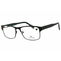 Lacoste Men's Eyeglasses - Matte Black Metal Rectangular Full Rim Frame | L2294N 002