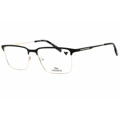 Lacoste Men's Eyeglasses - Matte Black Metal Rectangular Full Rim Frame | L2296N 002