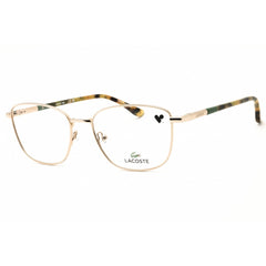 Lacoste Women's Eyeglasses - Yellow/Gold Metal Rectangular Full Rim Frame | L2317 710