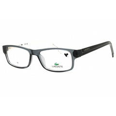 Lacoste Men's Eyeglasses - Grey Injected Propionate Rectangular Full Rim | L2707 035