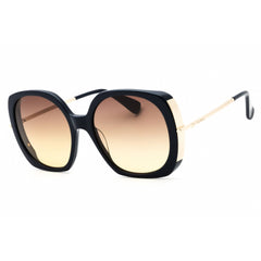 Max Mara Women's Sunglasses - Shiny Blue Acetate Oversized Full Rim Frame | MM0079 90F