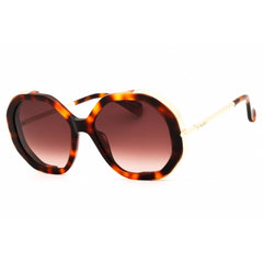 Max Mara Women's Sunglasses - Dark Havana Acetate Oversized Full Rim | MM0094 52F
