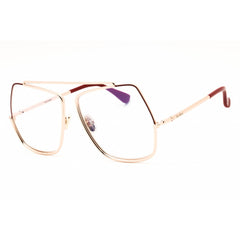 Max Mara Unisex Eyeglasses - Shiny Rose Gold Metal Oversized Full Rim | MM5118-B 028