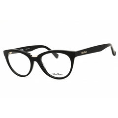 Max Mara Women's Eyeglasses - Shiny Black Acetate Oval Full Rim Frame | MM5132 001
