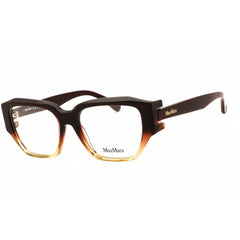 Max Mara Women's Eyeglasses - Dark Brown/Beige Acetate Cat Eye Full Rim | MM5182 050