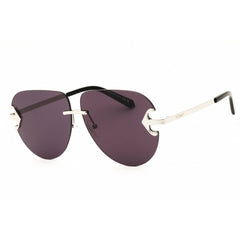 Off White Unisex Sunglasses - Silver Metal Aviator Rimless Frame | ALEXANDRIA 7207