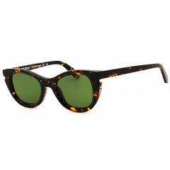 Off White Women's Sunglasses - Havana Acetate Cat Eye Full Rim | Boulder 112 6055