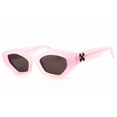 Off White Women's Sunglasses - Pink Acetate Cat Eye Frame | HILO OERI144S25PLA0013007