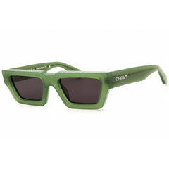Off White Unisex Sunglasses - Green Acetate Rectangular Full Rim | MANCHESTER129 5707