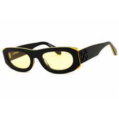 Off White Unisex Sunglasses - Black Acetate Oval Full Rim Frame | ORLANDO13O 1018