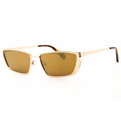 Off White Unisex Sunglasses - Gold Metal Rectangular Full Rim Frame | Richfield  7676