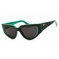 Off White Women's Sunglasses - Green Acetate Cat Eye Full Rim Frame | Seward 116 5707