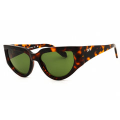 Off White Women's Sunglasses - Havana Acetate Cat Eye Full Rim Frame | Seward 116 6065