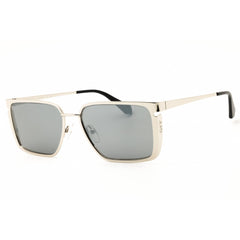 Off White Unisex Sunglasses - Silver Metal Rectangular Full Rim Frame | YODER 7272