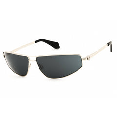 Palm Angels Unisex Sunglasses - Silver Metal Rectangular Full Rim Frame | CLAVEY 7207