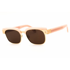 Palm Angels Men's Sunglasses - Camel Jelly Acetate Rectangular Frame | FORTUNA 6264