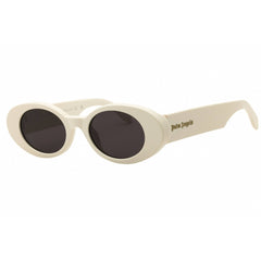 Palm Angels Unisex Sunglasses - White Acetate Oval Shape Full Rim Frame | GILROY 0107