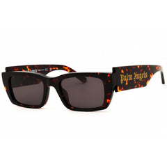 Palm Angels Unisex Sunglasses - Havana Acetate Rectangular Shape Full Rim Frame | 6407