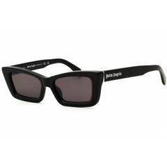 Palm Angels Unisex Sunglasses - Shiny Black Acetate Cat Eye Full Rim | REDWOOD 1007
