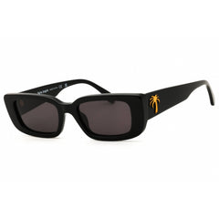 Palm Angels Unisex Sunglasses - Black Acetate Rectangular Full Rim | YOSEMITE 1007