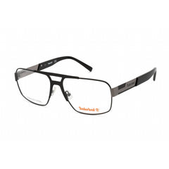 Timberland Men's Eyeglasses - Matte Black Metal Rectangular Full Rim | TB1702 002