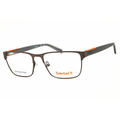 Timberland Men's Eyeglasses - Matte Gunmetal Metal Rectangular Full Rim | TB50002 009
